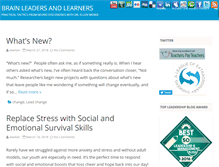 Tablet Screenshot of brainleadersandlearners.com